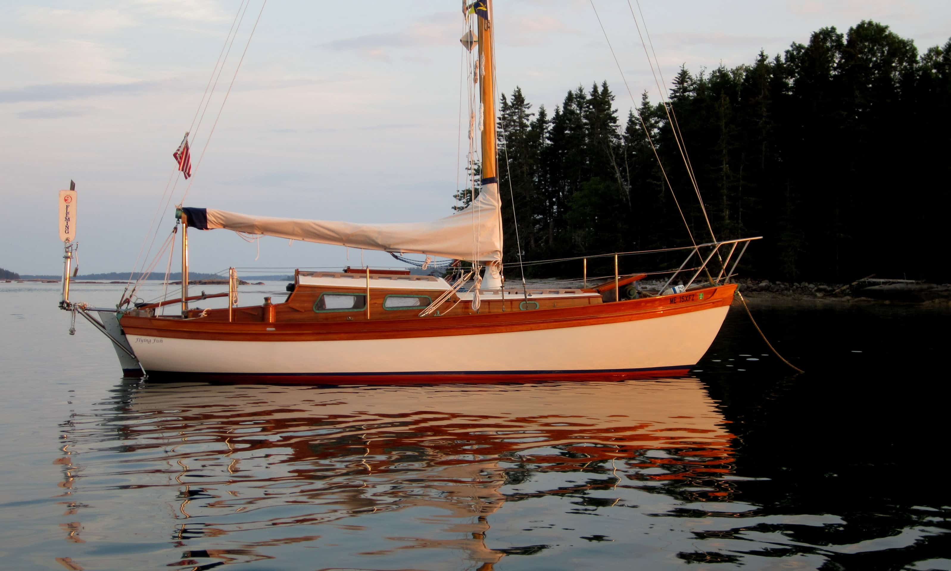 12 anchored in Center Harbor Maine