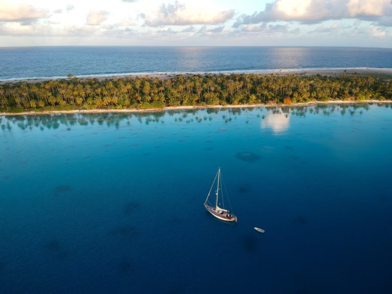 At anchor in an atoll French Polynesia 768x576