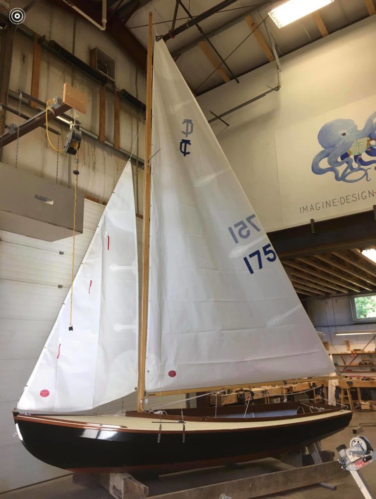 Stepping the mast to check rigging 768x1021