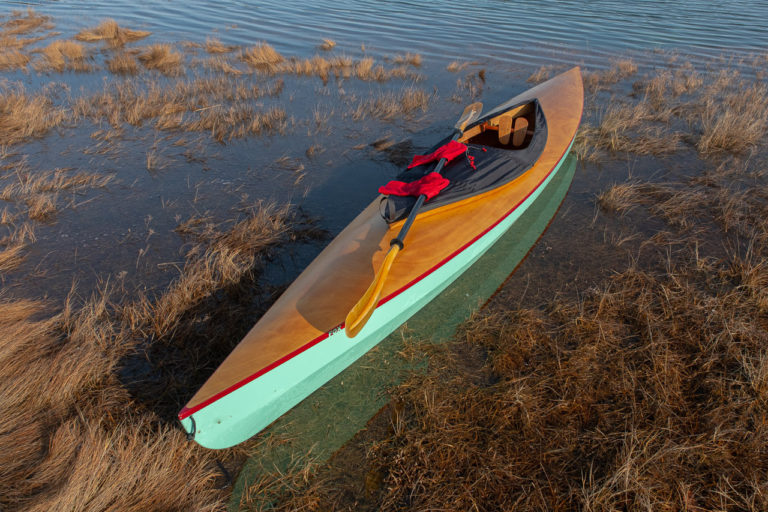 Fox canoe in grass 768x512