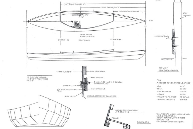 Fox canoe plans 768x512