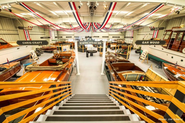 National Motor Show exhibit in Dodge Launch Building 768x511