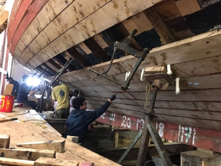 Starboard side last few planks 768x576