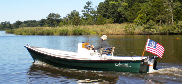 Todd Sims Calypso launch, Torqeedo powered. Todd Sims Calypso launch, Torqeedo powered.