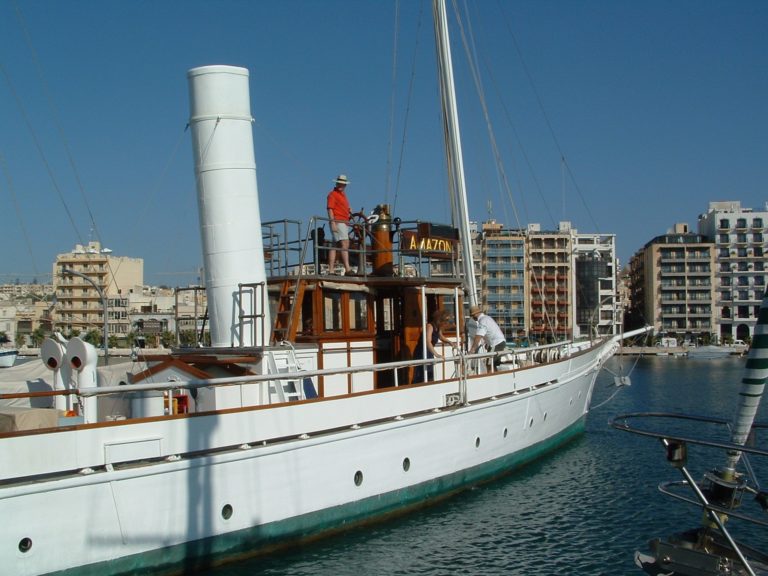 Yacht AMAZON 1885 04 Time For Sea Trials 768x576