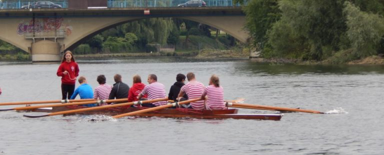 The boat on the river Ruhr.
