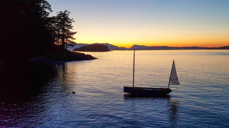 Michael Storer, Goat Island Skiff, Sail and Oar, Cruising, Gulf Islands