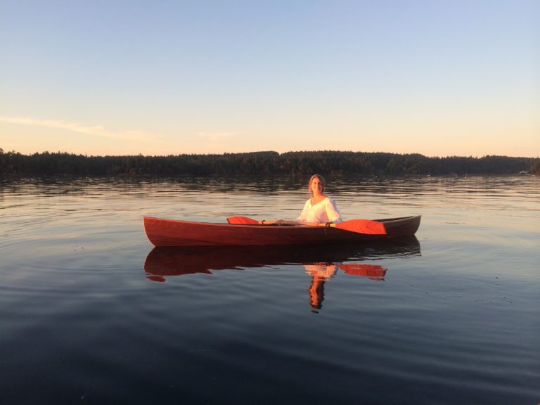 Ganges Harbour Saltspring Island awaiting the Super moon 768x576