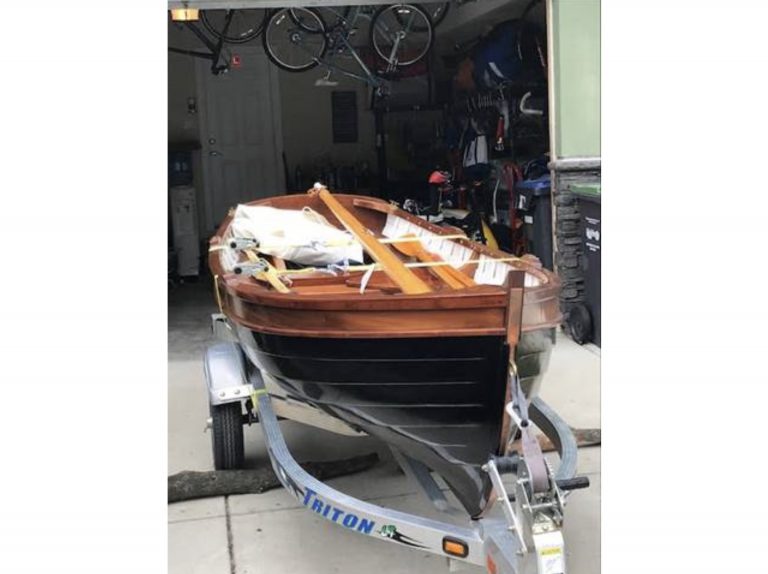 12 White Catspaw Sail Oar Dinghy 1950 5 768x574