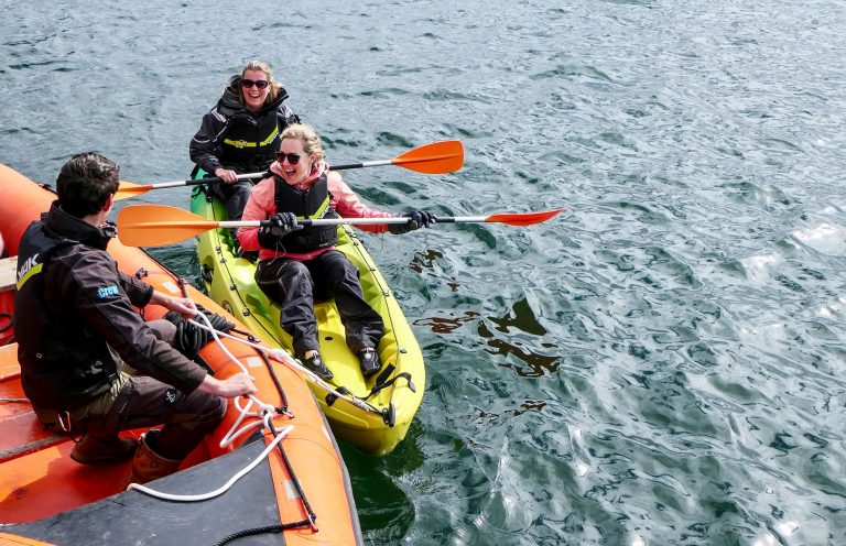 Blue Clipper guests kayaks 768x496