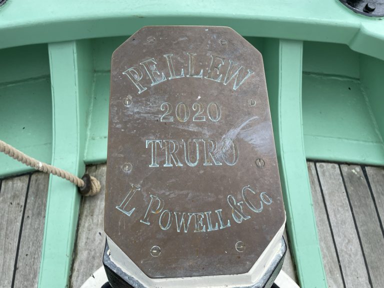 Falmouth Pilot Cutter Pellew builders plate 768x576