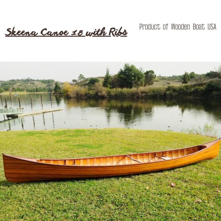 K013 Wooden Canoe with Ribs 18 ft L06 768x768