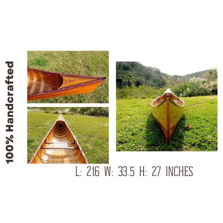 K013 Wooden Canoe with Ribs 18 ft L07 768x768