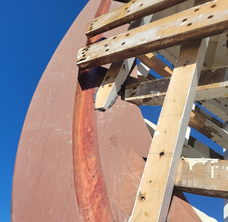 Port side bow unpainted stem 768x748