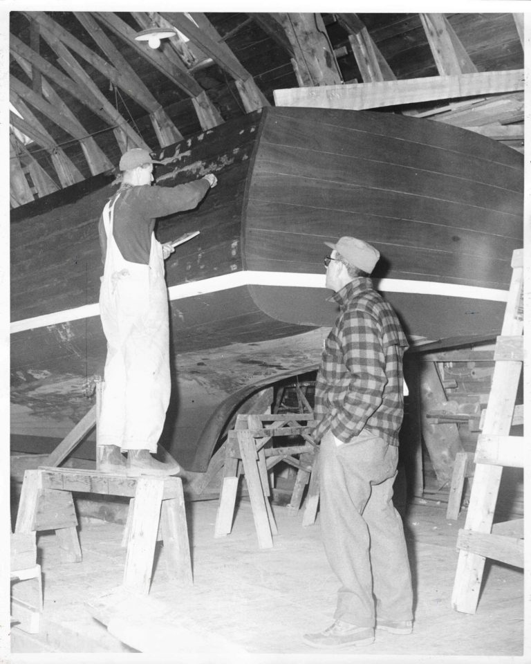 Webbers Cove Boatyards winter maintenance llbean boots 768x960